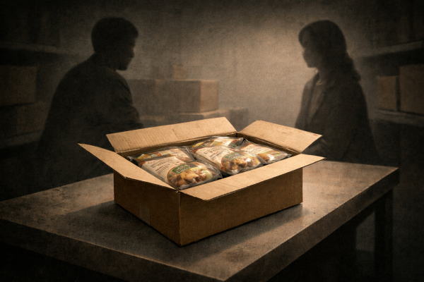 3년간 8억 원 상당의 갈비탕 5만여 개를 상습적으로 빼돌린 식자재 배송 기사와 이를 판매한 내연녀가 1심에서 실형을 선고받았다. 법원은 죄질이 불량하다고 판단했다. 챗GPT로 생성한 사진