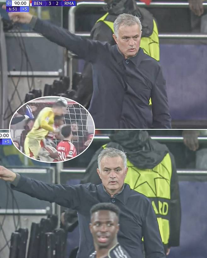 ‘모리뉴 매직’ 3-2 상황에서 GK 쐐기 골→펩도 감탄했다 “왜 올라가는지 몰랐어, 훌륭한 전략”