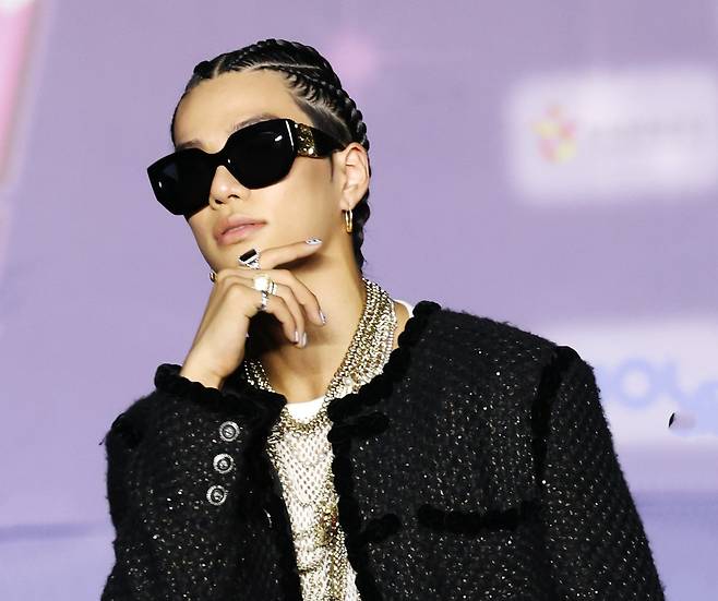 Allday Project's Tarzzan poses for photos during a photo call before the 2025 SBS Gayo Dajeon Summer in Goyang, Gyeonggi, on July 26, 2025. [NEWS1