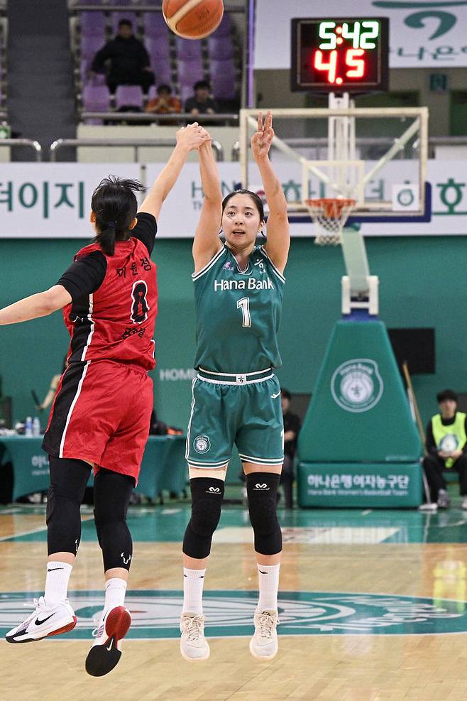 [서울=뉴시스] 여자프로농구 부천 하나은행의 박소희. (사진=WKBL 제공)