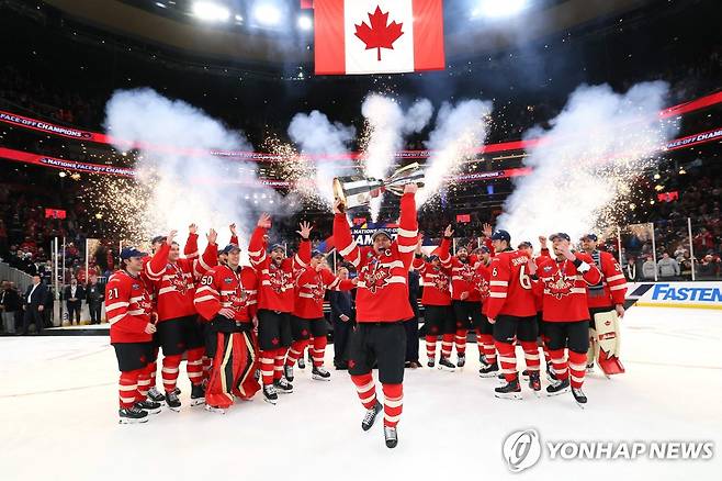 2025년 4개국 대회 결승에서 미국을 꺾고 우승한 캐나다 [AP=연합뉴스]