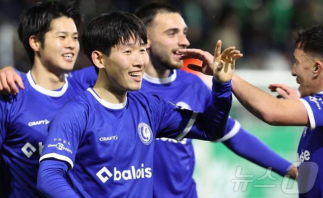 헨트 홍현석, 임대 이적 3경기 만에 골…팀은 1-1 무승부