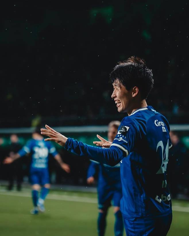 [서울=뉴시스] 벨기에 헨트의 홍현석. (사진=헨트 SNS 캡처) 2026.01.31. photo@newsis.com *재판매 및 DB 금지