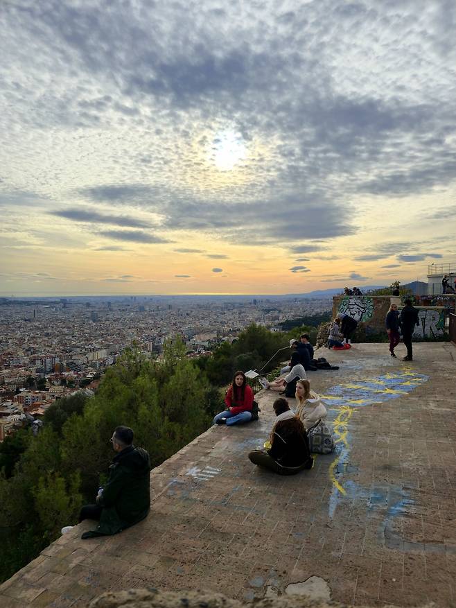 카멜 벙커 저녁 노을.