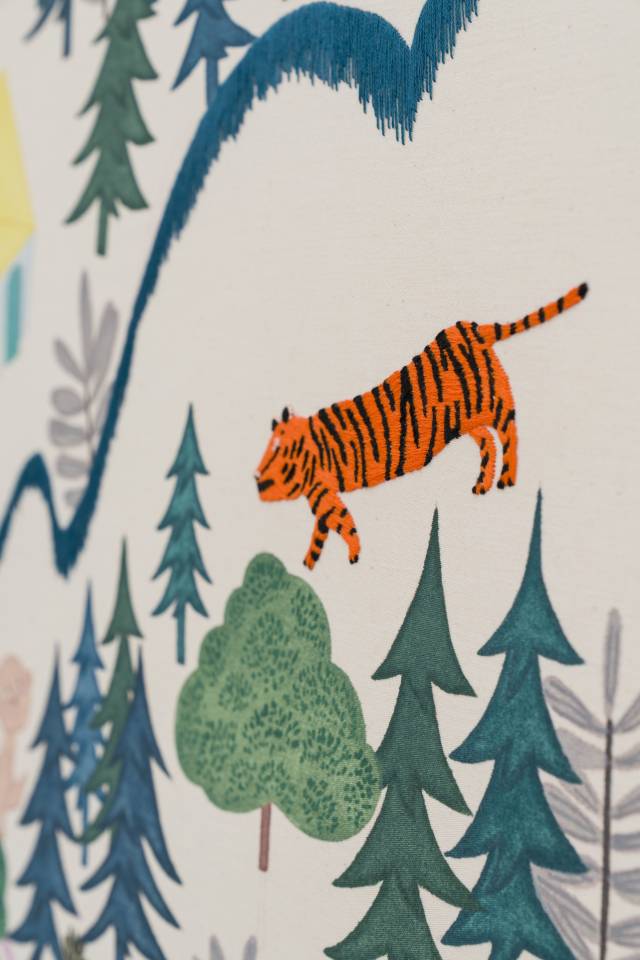 박성수, ‘숲이 우는 소리, 어흥’ 부분 컷. 카린 제공