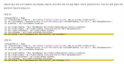 넥슨이 밝힌 '메이플 키우기' 코드 오류(사진제공=넥슨)