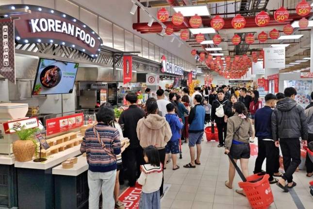 롯데마트 다낭점 '요리하다 키친' 매대 전경./사진=롯데마트 제공