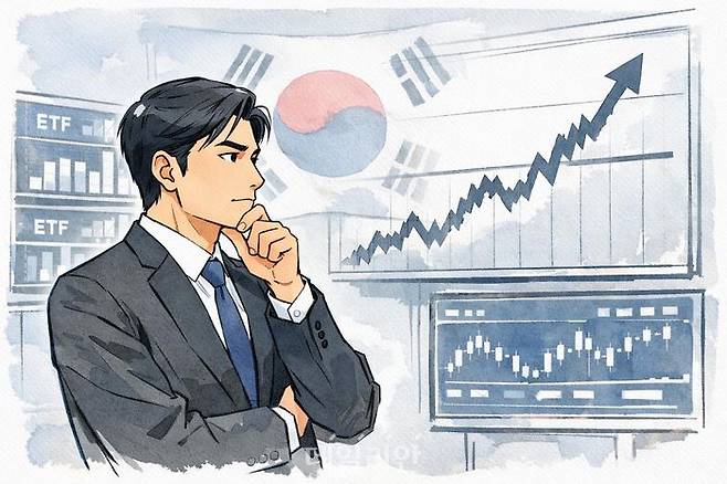 정부 정책에 힘입은 ‘3000스닥’ 기대감이 커지고 있는 가운데 미래에셋자산운용이 대표 지수와 섹터·테마를 활용한 ETF 투자법을 제시했다. ⓒ데일리안 AI 삽화 이미지