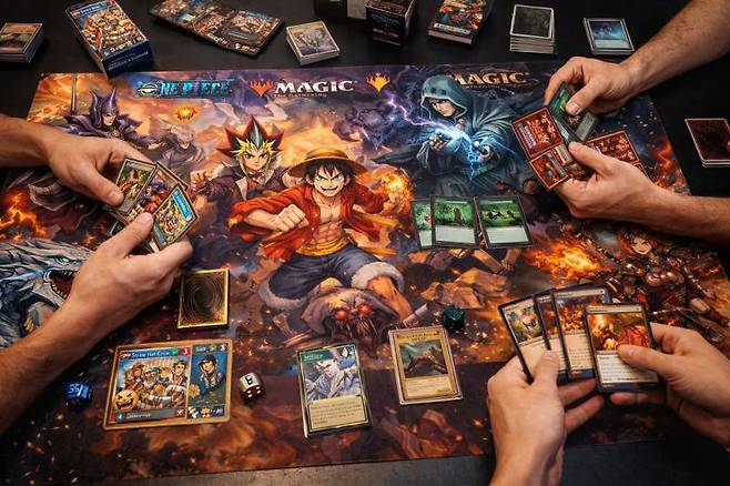 가파른 성장세를 보이고 있는 TCG 시장_출처 AI 생성