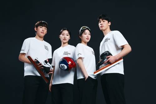 쇼트트랙 대표팀 임종언(왼쪽부터) 최민정, 김길리, 황대헌. 사진=삼성전자