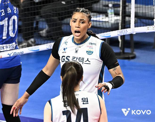 [서울=뉴시스]여자배구 GS칼텍스 실바. (사진=KOVO 제공)