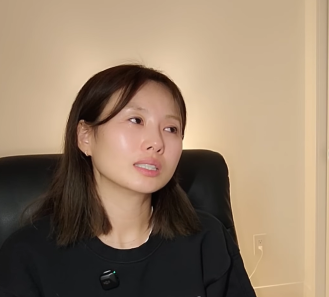 전 코미디언 천수정. 유튜브 ‘지훈앤수정’ 화면.