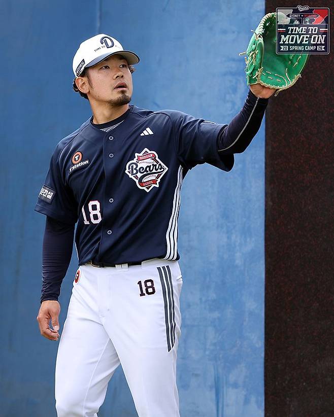 ▲ 두산 필승조의 중심 중 하나로 기대를 모으는 타무라 이치로 ⓒ두산베어스