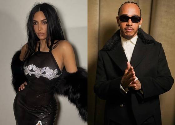 킴 카다시안(왼쪽), 루이스 해밀턴/ 사진=킴 카다시안, 루이스 해밀턴 인스타그램 갈무리