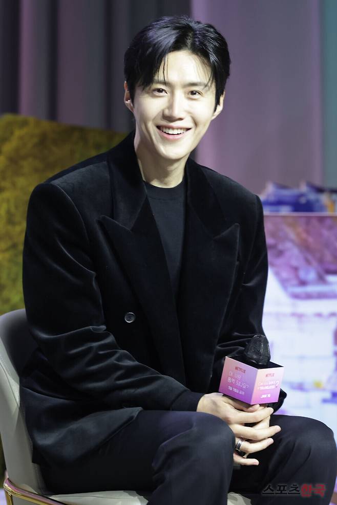 넷플릭스 오리지널 시리즈 '이 사랑 통역 되나요?' 제작발표회에 참석한 배우 김선호. 2026.01.13 ⓒ이혜영 기자 lhy@hankooki.com