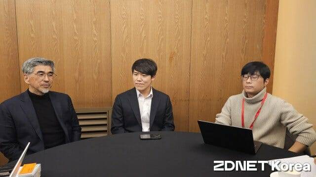(왼쪽부터) 투디지트 박석준 대표, 멋쟁이사자처럼 권오철 CTO, 크립토랩 정선철 플랫폼 개발팀 이사(사진=남혁우 기자)
