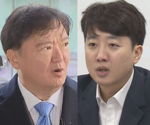 민경욱(왼쪽) 前 국회의원과 이준석 개혁신당 대표