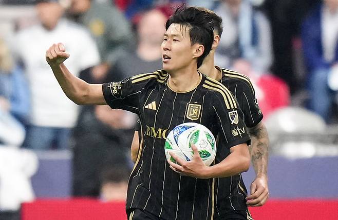 [밴쿠버=AP/뉴시스] 미국 프로축구 메이저리그사커(MLS) 로스앤젤레스FC(LAFC)의 손흥민. 2025.11.22.