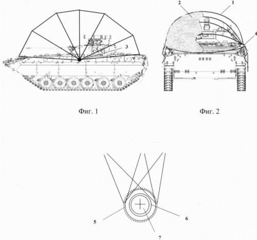 우크라이나군이 이미 활용 중인 것과 매우 유사한 러시아의 드론 방어 구조물 도면. 러시아는 이를 특허 출원했다. 텔레그램 캡처