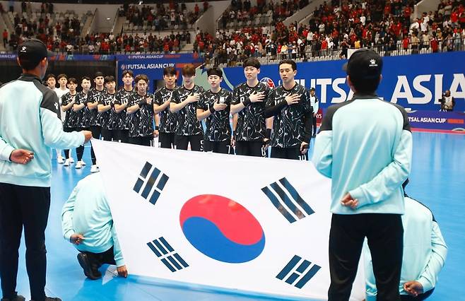 2026 아시아축구연맹(AFC) 풋살 아시안컵에 출전한 대한민국 풋살 국가대표. /사진=엄시준 SNS 캡처