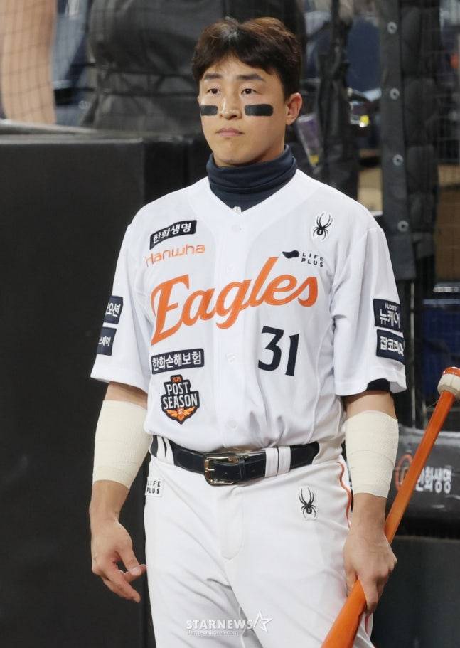 지난해 10월 플레이오프에 나선 손아섭의 모습. /사진=김진경 대기자