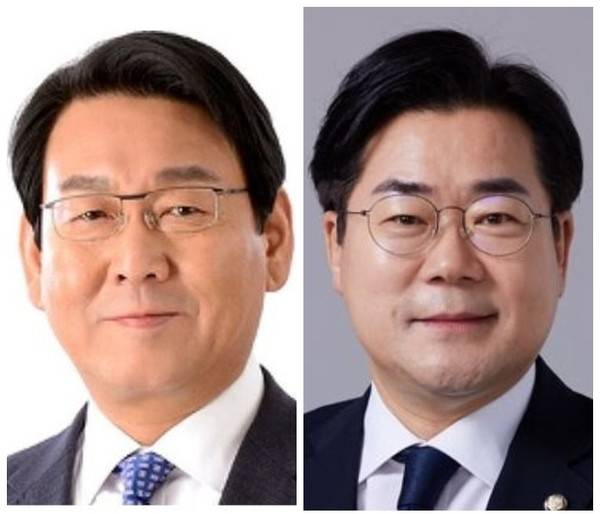 더불어민주당 김교흥 의원, 박찬대 의원. [사진=경인방송DB]