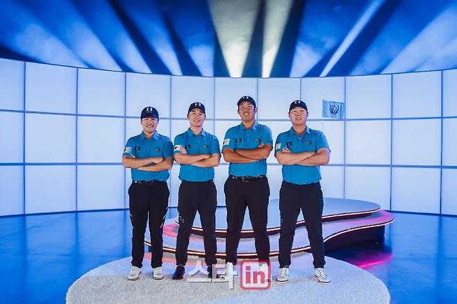 코리안GC팀이 2026시즌부터 LIV 골프에 새롭게 합류해 경쟁한다. 왼쪽부터 김민규, 송영한, 안병훈. 대니리. (사진=LIV골프)