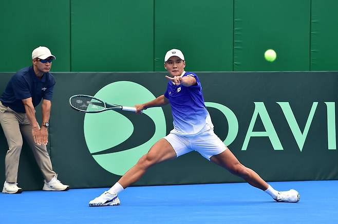 지난 9월, 춘천 데이비스컵에서 현재 ATP 10위, 알렉산더 부블릭을 잡아내며 한국 승리를 이끌었던 권순우