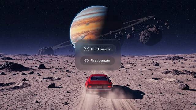 프로젝트 지니는 생성한 월드에서 실시간으로 시점도 변경 가능하다(이미지=구글)