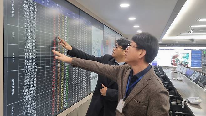 대전시가 4일 금강홍수통제소를 방문해 홍수예보시스템 등 홍수예보체계 현황을 공유, 재난 발생 시 기관 간 공조 방안을 논의했다. 대전시 제공