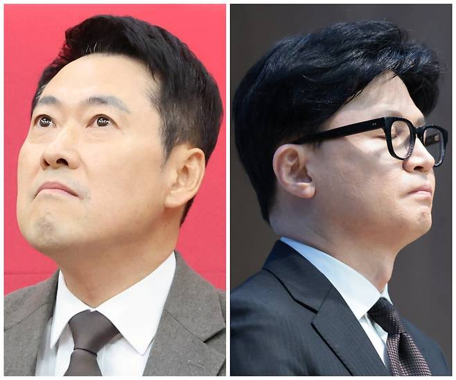 장동혁 국민의힘 대표(왼쪽)와 한동훈 전 국민의힘 대표. 동아일보 DB