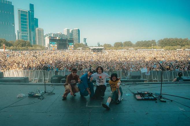 지난해 8월 웨이브투어스의 미국 시카고 롤라팔루자 공연 당시. [사진 웨이비]