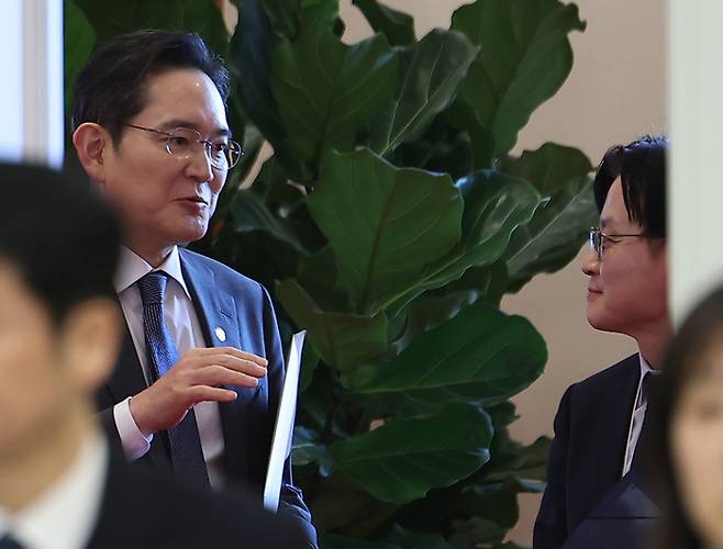 이재용 회장과 김정관 장관 [연합뉴스]