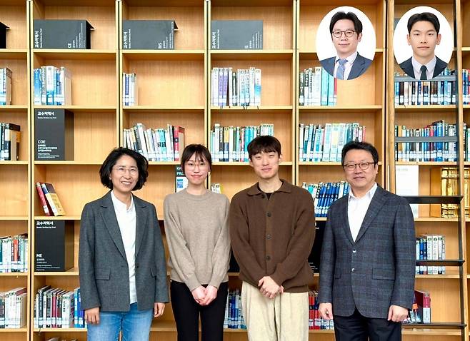 이번 연구를 수행한 공동 연구진. 이현주(왼쪽부터) KAIST 교수, 최윤지 박사 과정, 한재범 박사 과정, 박정영 교수, 한정우(윗줄 왼쪽부터) 서울대 교수, 정석현 박사.[KAIST 제공]