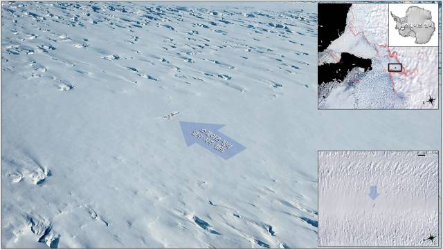 ▲스웨이츠 빙하 지반선 열수 시추 시점.ⓒ해양수산부