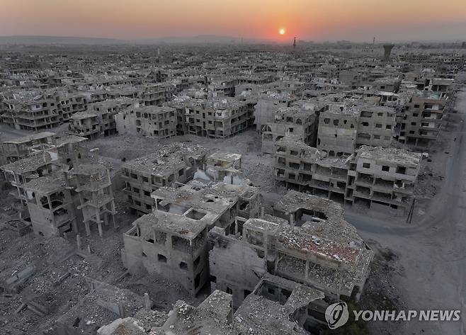 시리아 다마스쿠스의 외곽 지역 [AP 연합뉴스 자료사진. 재판매 및 DB 금지]