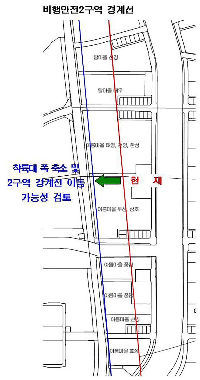 비행안전 2구역 고도제한 완화 용역 대상 지역인 분당구 야탑동과 이매동. <성남시 제공>
