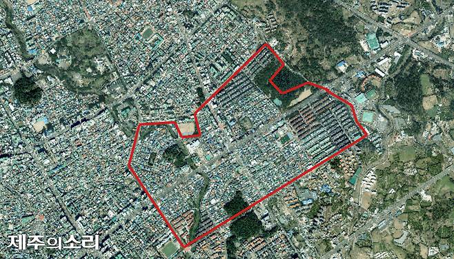 현재 일도지구택지개발 모습.