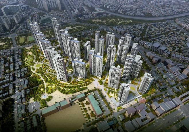 포레나더샵 인천시청역 조감도. (사진=한화 건설부문 제공)