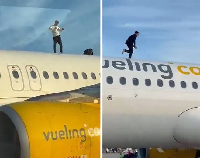 모로코 국정의 남성은 기체 위에 올라 음료수를 마신 뒤 바닥에 뱉고, 캔을 던지며 소란을 피웠다. 이어 기체 위를 두 차례 전력 질주하며 항공사 직원들을 조롱하는 모습이 포착됐다. X(엑스)