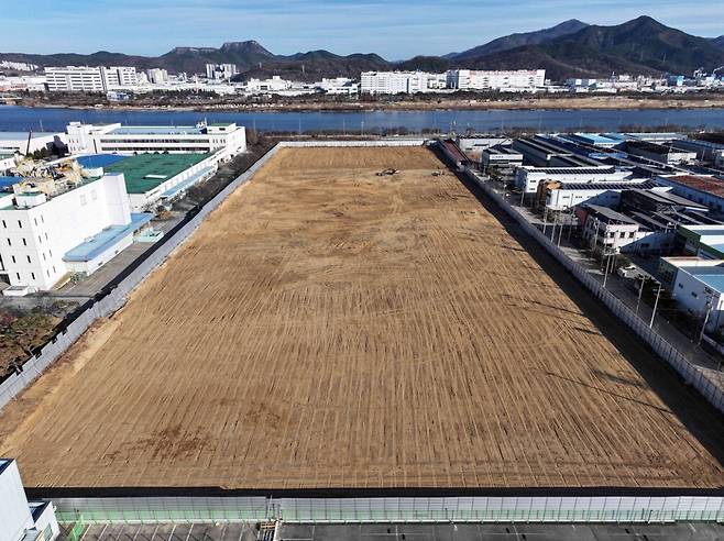 삼성SDS가 AI 데이터센터를 구축할 예정인 구미국가산업단지 1단지 용지.  구미시