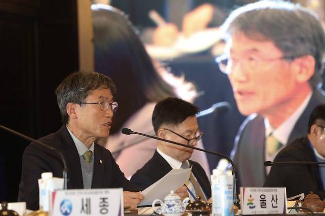 [울산=뉴시스] '제105회 전국시도교육감협의회 총회'에 참석한 천창수 울산시교육감 (사진=울산시교육청 제공) 2025.11.20. photo@newsis.com *재판매 및 DB 금지