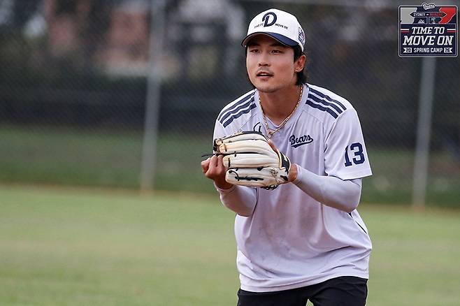 ▲ 이유찬은 팀에 보탬이 될 수 있다면 내야든 외야든 가리지 않고 최선을 다하겠다는 각오다 ⓒ두산베어스