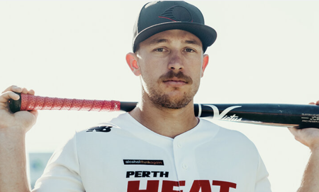 2026시즌부터 KBO 퓨처스리그 남부리그에 참가하는 최초의 시민구단 울산 웨일즈에서 뛰게 된 호주 국가대표 출신 알렉스 홀. 사진 퍼스 히트