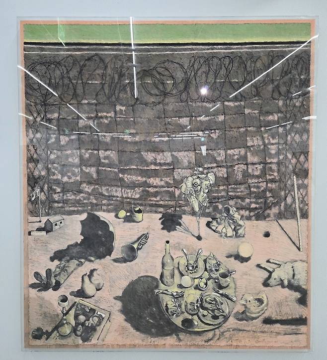 유근택 작 '아주 오랜 기다림 Ⅱ' (서울=연합뉴스) 박의래 기자 = 서울 은평구 사비나미술관에서 열린 개관 30주년 기념전에 전시 된 유근택 작 '아주 오랜 기다림 Ⅱ'. 2026.2.5. laecorp@yna.co.kr