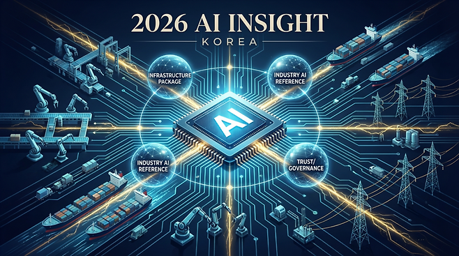 정부가 말하는 AI 고속도로가 연산·데이터센터·네트워크를 축으로 한다면, 현장에선 전력·망·부지·인허가를 함께 묶는 ‘인프라 패키지’ 설계가 병목을 줄이는 조건으로 지목되고 있다. (이미지=젠스파크로 생성)