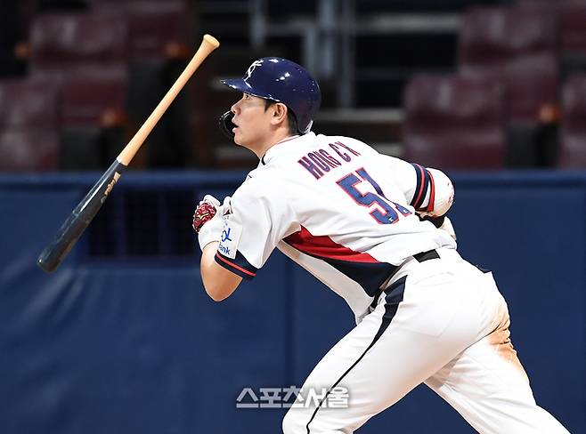 2026 WBC 대표팀에서 제외된 홍창기. 고척 | 박진업 기자 upandup@spotsseoul.com