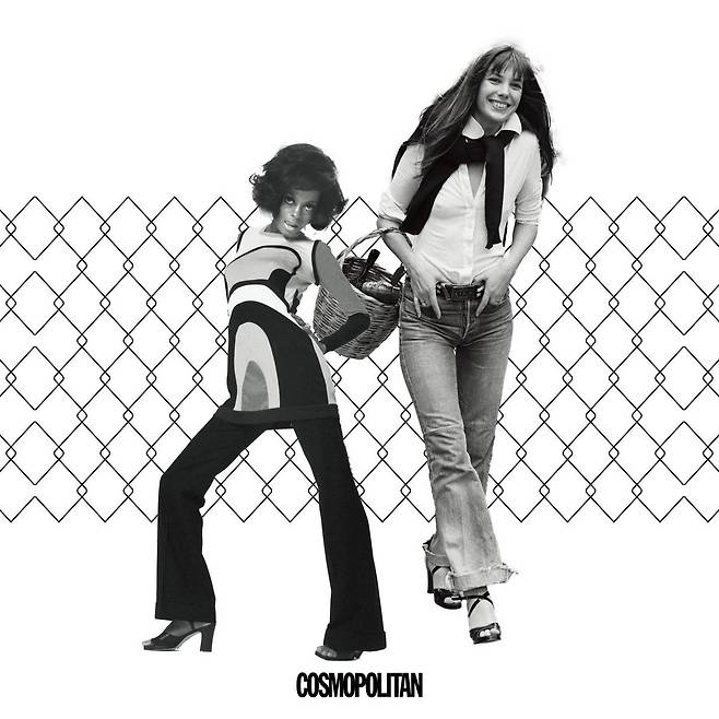 1970’s 제인 버킨 같은 히피 스타일 및 디스코 문화로 인한 벨보텀 팬츠 트렌드.