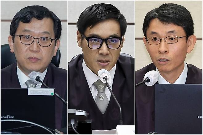 이진관·백대현·우인성 부장판사 [연합뉴스 자료사진]