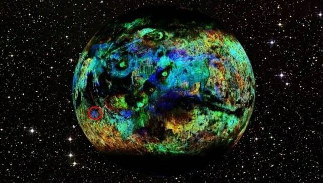 연구진은 앞서 블랙 뷰티가 화성 남반구의 카라타 분화구에서 발견되었다는 사실을 확인했다. (출처=커틴 대학교)